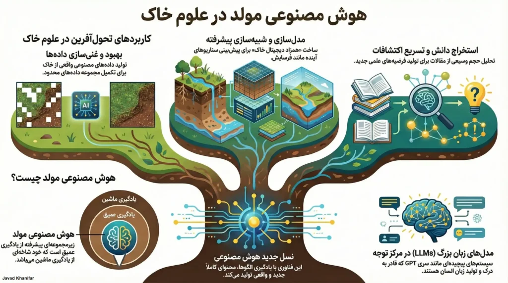 هوش مصنوعی مولد در علوم خاک