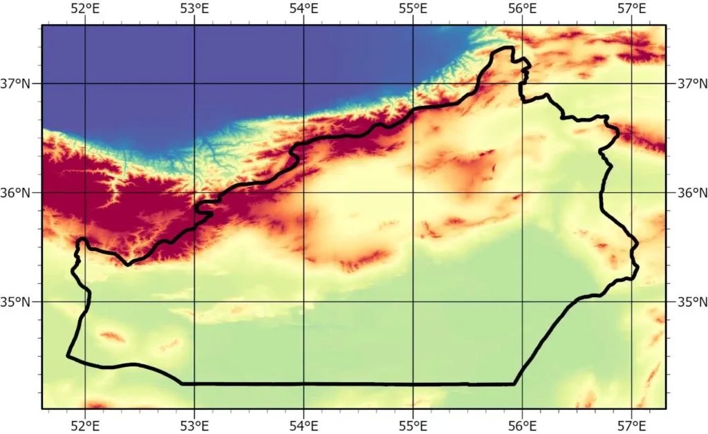 DEM استان سمنان