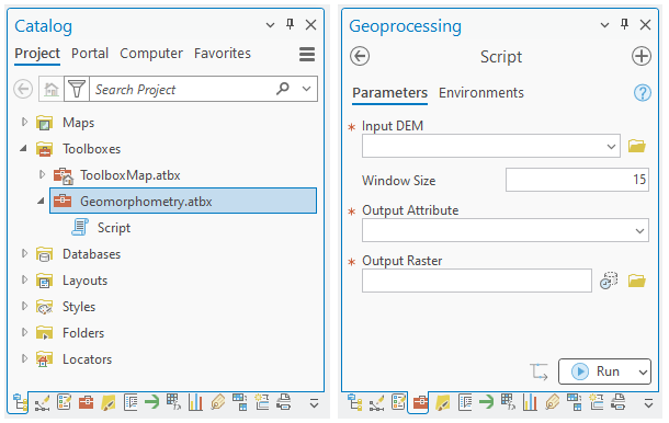 Geomorphometry Toolbox in ArcGIS Pro